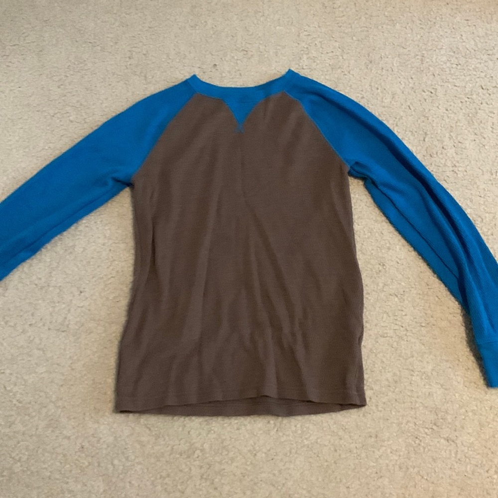 Cat and Jack boys sweater blue and chocolate brown